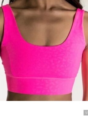 IVL Chi Chi Sport Bra size 10 Leopard Neon Pink Activewear Pilates Yoga